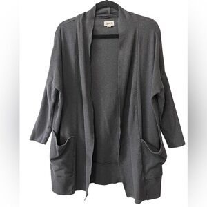 Pact 100% Organic Cotton Gray Open Cardigan Sweater XS / S